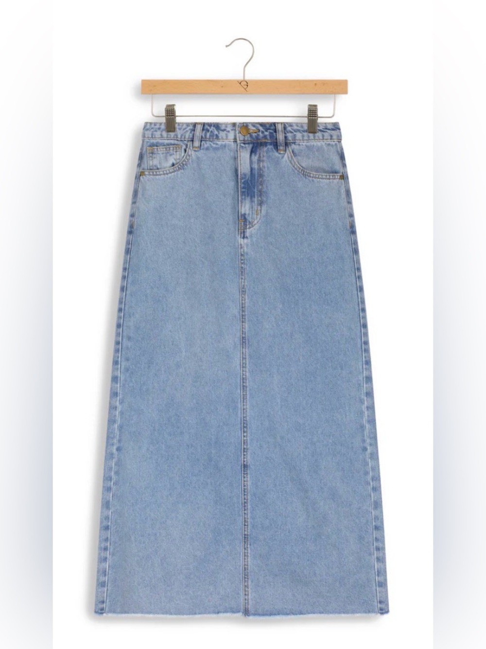 NWOT Denim Maxi Skirt Size 8